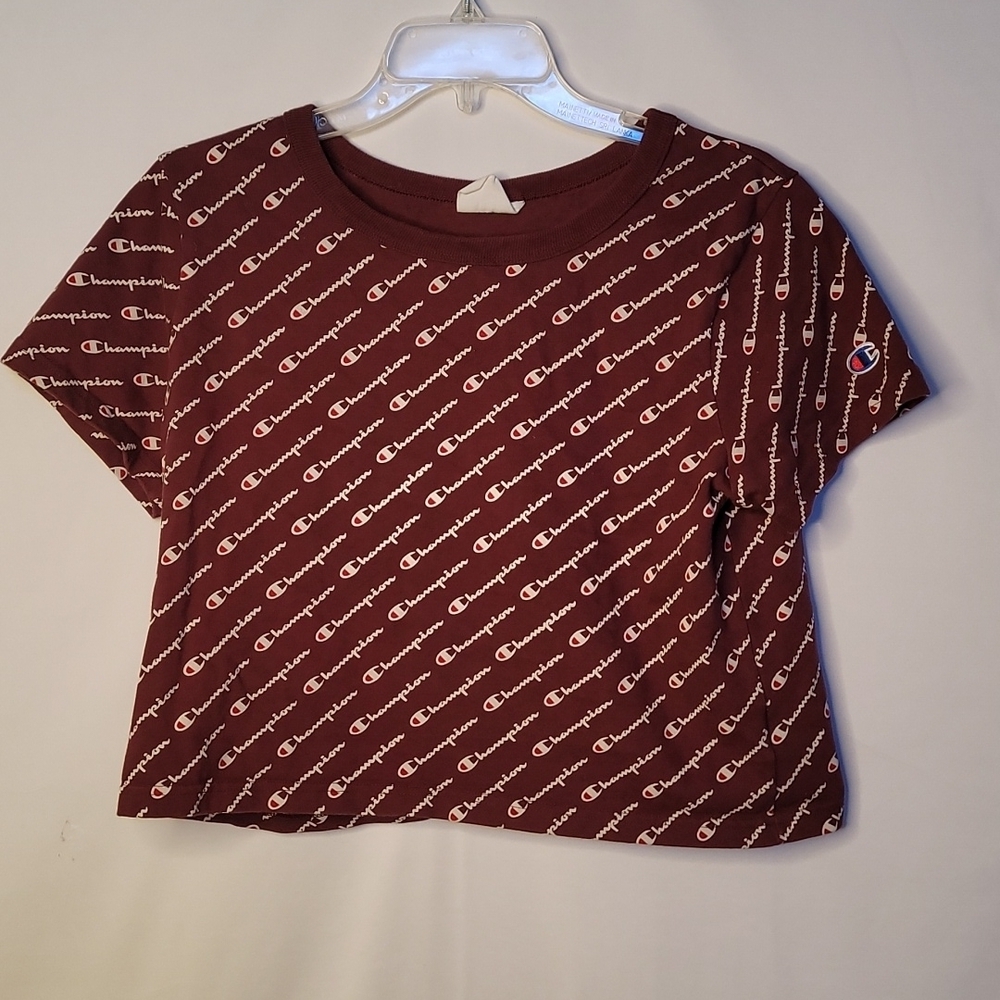 Champion short sleeve crop top t-shirt size Medium